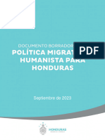 Documento de Propuesta de Politica Migratoria