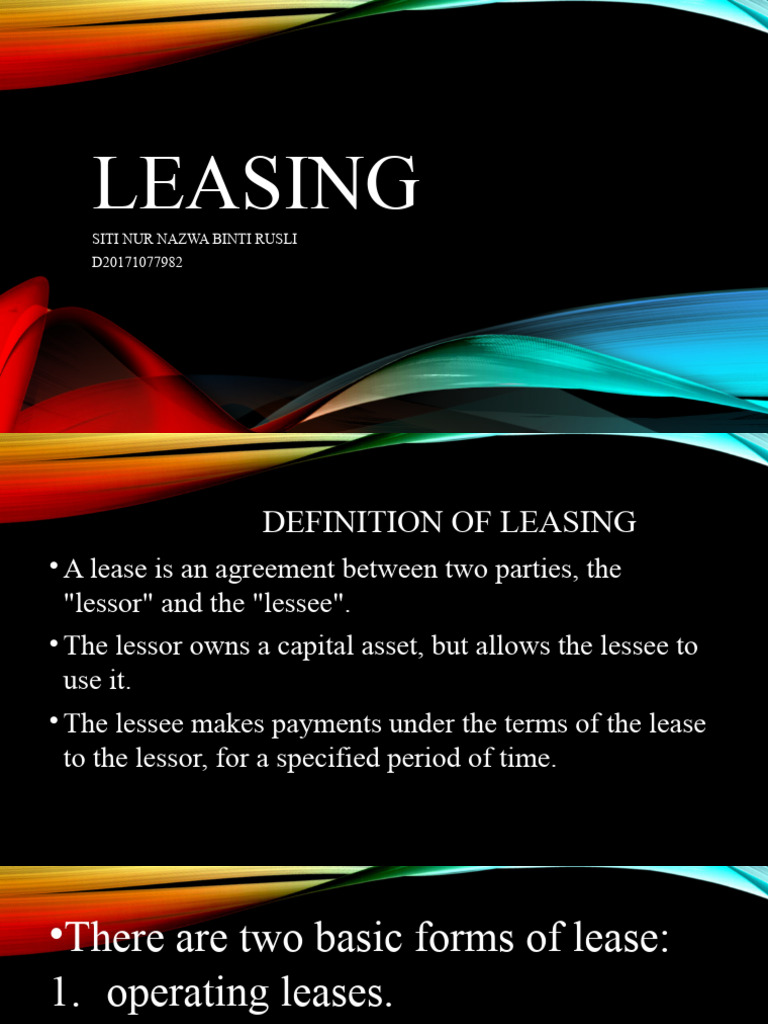 Ent Leasing | PDF