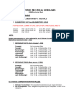 TAEKWONDO Technical Guidelines Prov Meet 2024 2