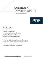 New ANTIBIOTIC RESISTANCE IN GPC - II