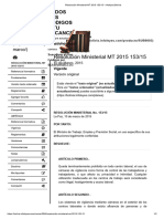 Resolución Ministerial MT 2015 153 - 15 - Infoleyes Bolivia