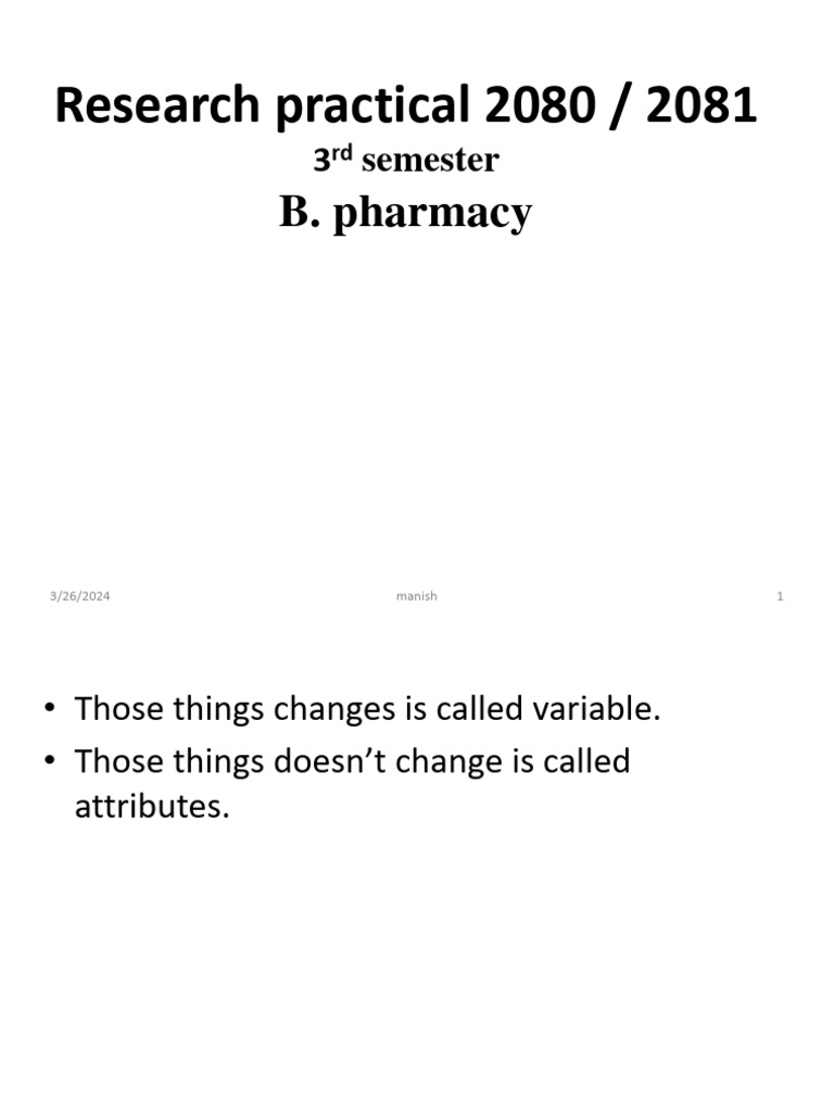 Presentation 1 | PDF | Level Of Measurement | Data Analysis
