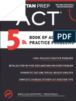 5 LB Book of ACT Practice Problems Manha
