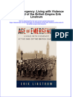 Age of Emergency Living With Violence at The End of The British Empire Erik Linstrum Full Chapter