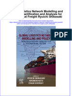 Global Logistics Network Modelling and Policy Quantification and Analysis For International Freight Ryuichi Shibasaki Full Chapter