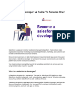 Salesforce Developer - A Guide To Become One!