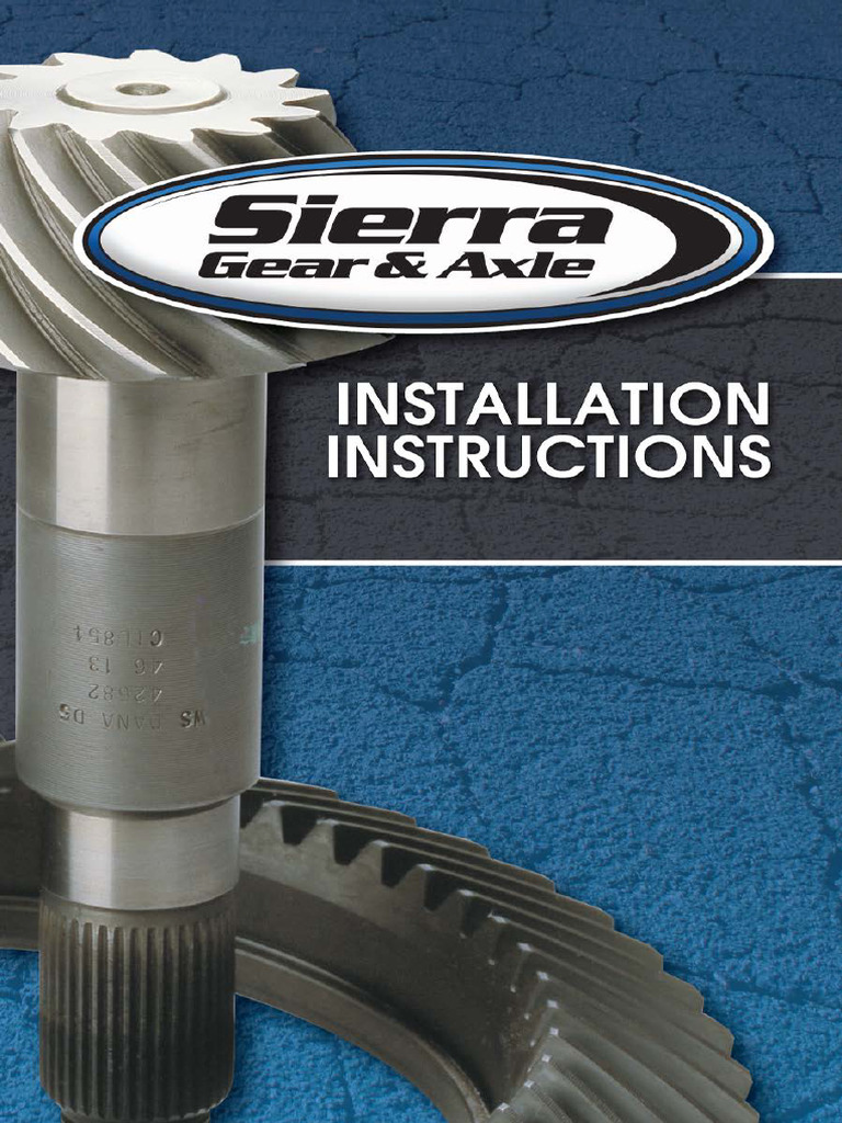 Differential and Gear Installation Instructions 2021 | PDF