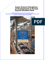 Massfile224 - 737shaping Human Science Disciplines Institutional Developments in Europe and Beyond Christian Fleck Full Download Chapter