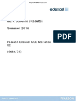 June 2016 (GCE) MS - S2 Edexcel