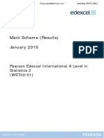 January 2015 (IAL) MS - S2 Edexcel