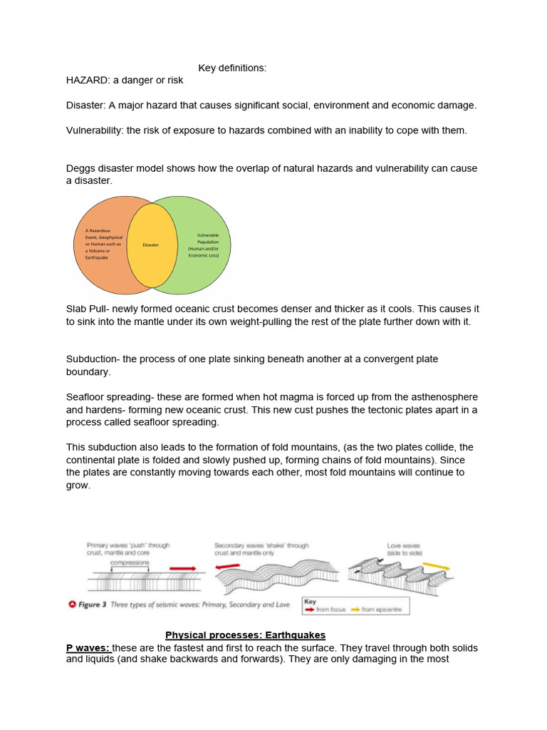 Degg's Disaster Model Explained | PDF | Plate Tectonics | Volcano