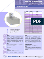 Specification Sheet: Specifications TC20B