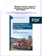 Agonistic Memory And The Legacy Of 20Th Century Wars In Europe 1St Ed 2021 Edition full chapter