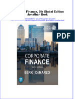Corporate Finance 6Th Global Edition Jonathan Berk Full Chapter