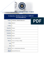 Sílabo Evaluación y Medicion 1