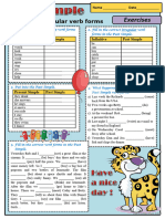 Grammar Check-Up - Past Simple. Regular & Irregular Verb Forms-Merged