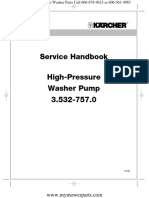 Karcher Pressure Washer Parts and Basic Repair Service Manual Pump 757 HD3500DB HD3500DH HD3500DH QC HD3500G HD3501DK HD3600DH