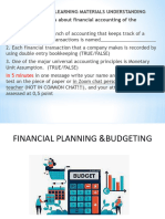 8financial Planning and Budjeting