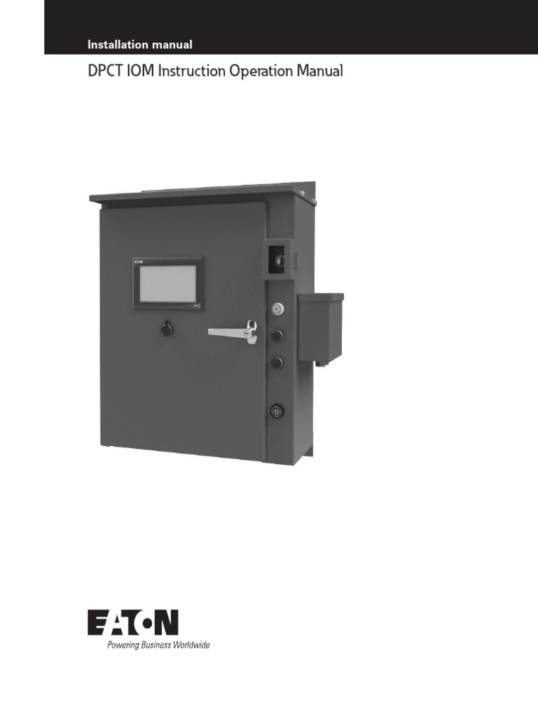 Eaton Iom Instruction Operation Mn124018en Manual en | PDF | Battery ...
