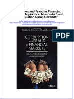 Corruption and Fraud in Financial Markets Malpractice Misconduct and Manipulation Carol Alexander Full Chapter