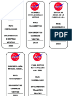 Ruc: 20610452460 Documentos Compras Ventas 2023 Ruc: 10436537722 Documentos Compras Ventas 2023 Ruc: 20608984993 Documentos Compras Ventas 2023