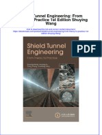 Shield Tunnel Engineering From Theory To Practice 1St Edition Shuying Wang Full Download Chapter