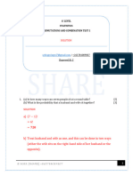 Test 1 Solution (Permutations and Combinations) Statistics Share