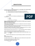 Gravitation All Formulas