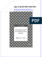 The Sociology Of Sports Talk Radio Kerr  ebook full chapter