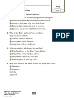 Selection Comprehension: 1. Which Sentence BEST Describes The Problem in The Play?