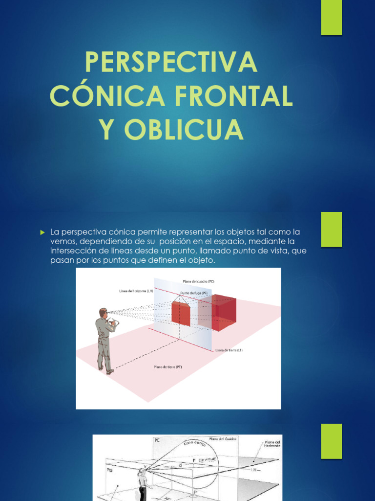 Perspectiva Cónica Frontal y Oblicua | PDF | Perspectiva (Gráfica ...