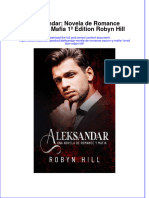 Aleksandar Novela de Romance Oscuro Y Mafia 1A Edition Robyn Hill Full Chapter