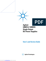 Agilent U8001A/U8002A Single Output DC Power Supplies: User's and Service Guide