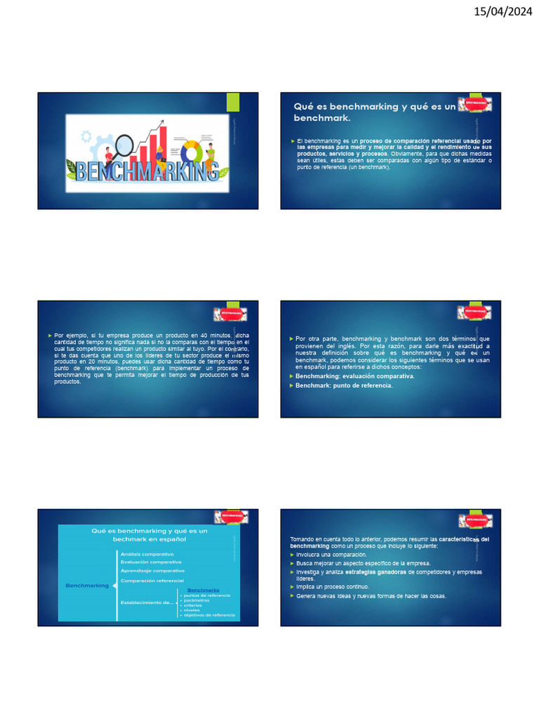 Qué es Benchmarking y sus Tipos | PDF | Benchmarking | Business