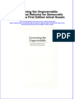 Governing The Ungovernable Institutional Reforms For Democratic Governance First Edition Ishrat Husain full chapter