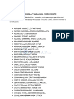 Lista de Aprobados