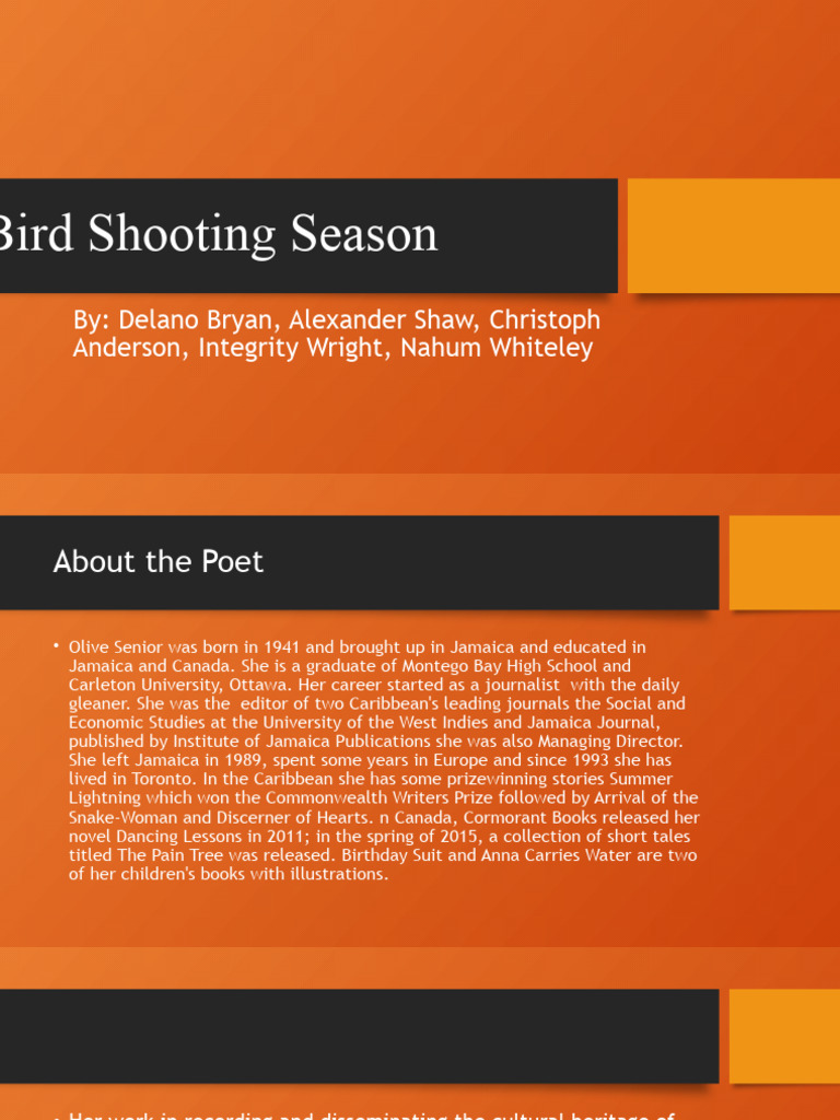 Bird Shooting Season | PDF