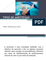 Tipos de Anestesias