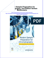 Modern Sample Preparation For Chromatography 2Nd Edition Serban Moldoveanu download pdf chapter