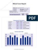 Official Score Report: Overall Assessment: B2 4.2