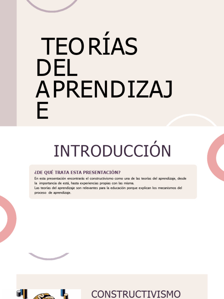 Constructivismo y Aprendizaje Activo | PDF | Constructivismo (filosofía ...