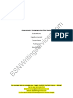 NURS FPX 6030 Assessment 4 Implementation Plan Design