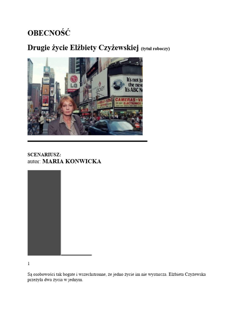 Obecność:drugie Życie Czyżewskiej | PDF
