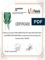 Certificado Unifatecie