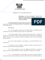 Decreto 27.130 de 2017 - Extinção e Suspensão de Execuções Fiscais de Baixo Valor