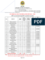 Bldeu Ug PG 2022 Seat Matrix Fee