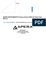 Premium Series ph60 PH Tester Manual