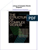 The Structure of Complex Words Empson Ebook Full Chapter