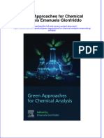 Green Approaches For Chemical Analysis Emanuela Gionfriddo full chapter