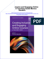 Creating Inclusive and Engaging Online Courses A Teaching Guide Monica Sanders Full Chapter
